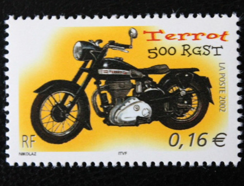 Timbre france terrot 500 - timbre,