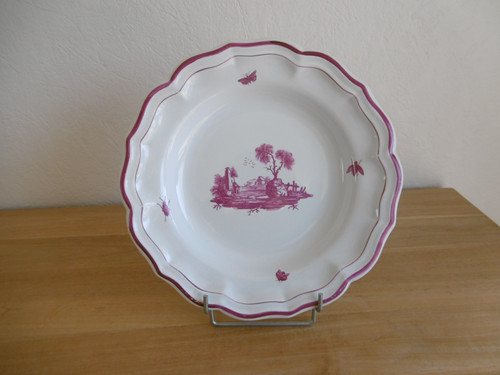 Plat rond creux - plat, faience
