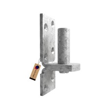 GeZu Impex Charnières Portail Galvanisé 16x45 mm Penture Bud Lourde Gond