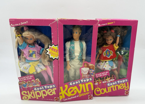 Barbie 1990 cool tops - barbie, 1990,