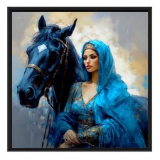 🌴✨ Exposition Osmose Gallery Bruxelles - Voyage en Bleu - 30x30 cm