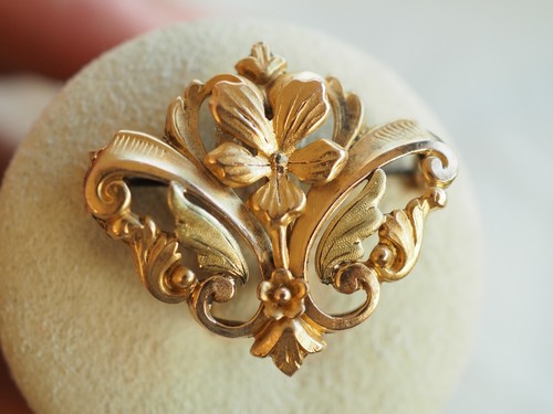 Broche ancienne plaque - ancienne,