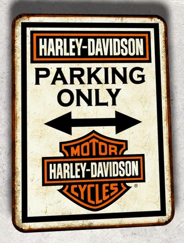Plaque métal vintage harley - vintage,