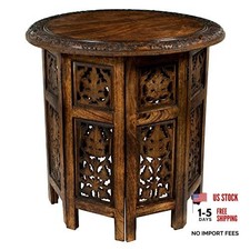 Solid Wood Accent End Table -