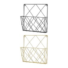 Porte-revues mural en métal