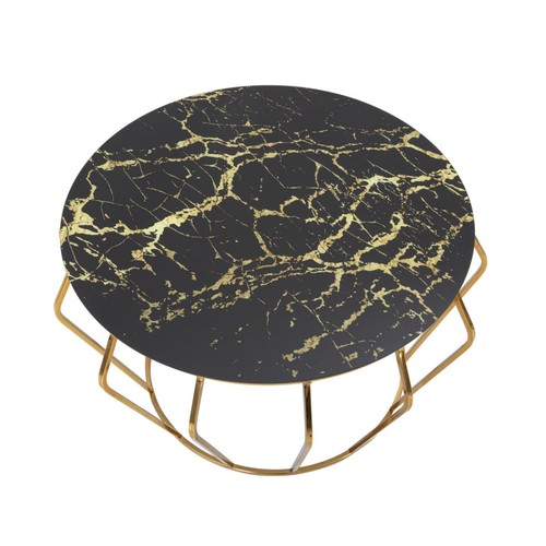 Table basse effet marbre - basse,