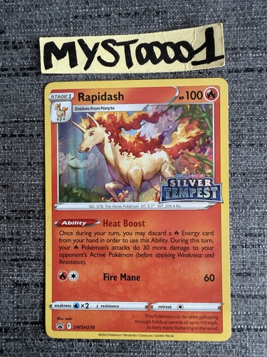 Carte pokemon rapidash - rapidash, promo