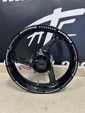 2008-2020 SUZUKI HAYABUSA OEM BLACK ENGRAVED BLING FRONT WHEEL DISPLAY