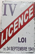 PLAQUE METAL VINTAGE 20X30