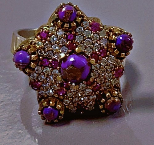 Superbe bague argent - , rubis