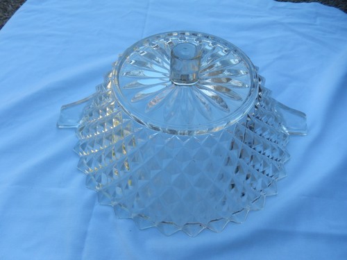 Cloche table verre motif - de,