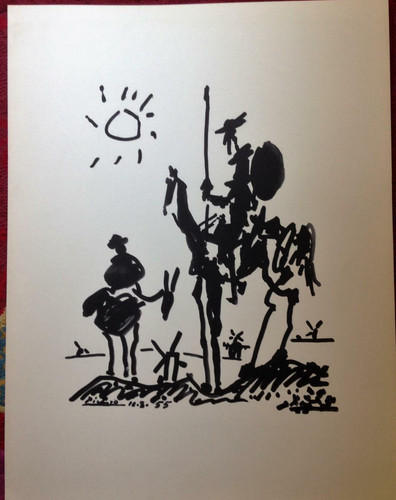 Picasso 1960 don quichotte - c.,