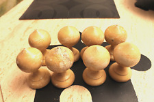 8 boules frontons en bois