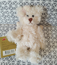 Doudou peluche ours ange blanc