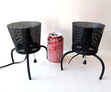 Paire de Lampe Tripode Tole