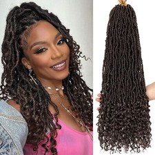 24 Inch Goddess New Faux Locs Crochet Hair 7 Packs Long Soft Locs Crochet Braids