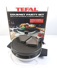Vtg T-FAL Tefal White Raclette Grill Plate & Broiler in Box, Made in France