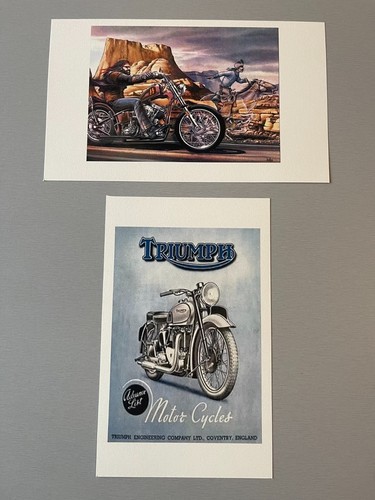 Affichettes moto triumph et - triumph,