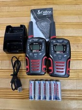 Cobra MicroTalk CXT545 2 Way Radio Set 22 Channel, Charger, Manual, Batteries