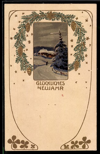 Carte postale relief partie - carte, en
