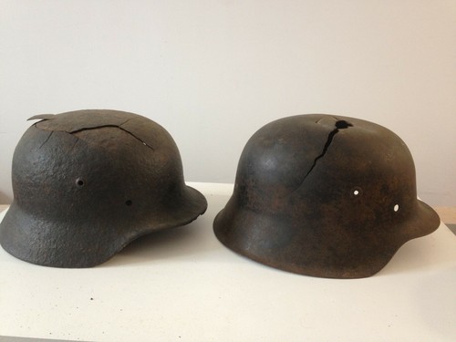 Ww2 deux casques - casques, allemands