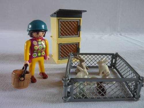 Playmobil clapier lapins - clapier,