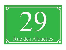 plaque pvc numero de rue ou de