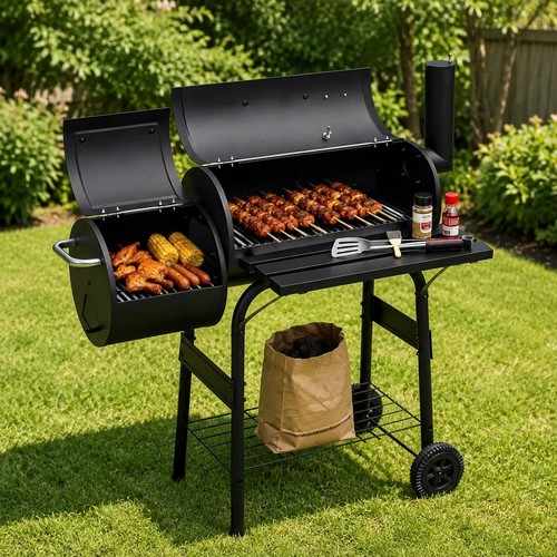 Charcoal grill offset - charcoal,