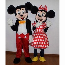 New HOT Adult Suit Size MICKEY MOUSE AND MINNIE MOUSE mascot costume