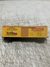 HO TRAIN MINIATURE  WB-12 STOGIES CIGARS BOX CAR WOLF BROS.,WINDSOR,PA