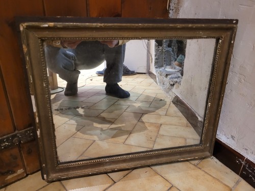 Ancien miroir bois - ancien, miroir,bois