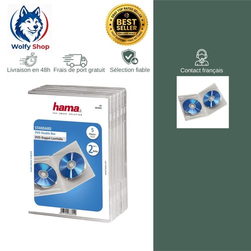 Hama boîtier double - double, cd