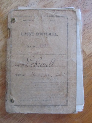 Allier livret militaire - militaire, avec