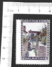 Italy Yugoslavia Dalmatia ARBE DALMATIEN vintage poster stamp MNH zaz