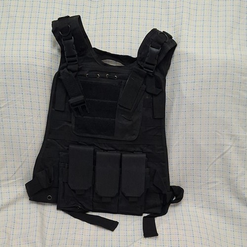 Black tactical chest vest rig - chest,