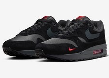 Nike Air Max 1 Race Chaussures Baskets Noir Rouge 44.5 46 47.5 US 12 13