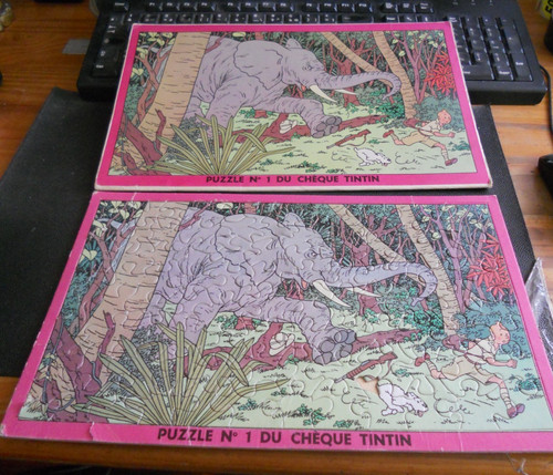 Puzzle cheque tintin - du,