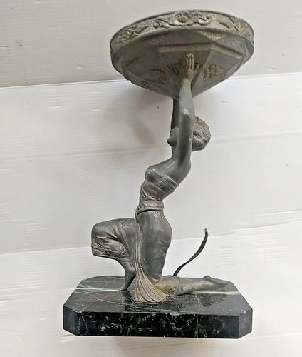 Lampe art deco femme - lampe, accroupie