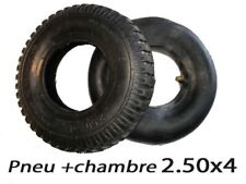 Pneu chambre a air chariot pièce roue  groupe electrogene 2.50x4  dim 2.50-4  