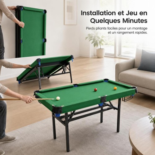 Table billard intérieur - de,
