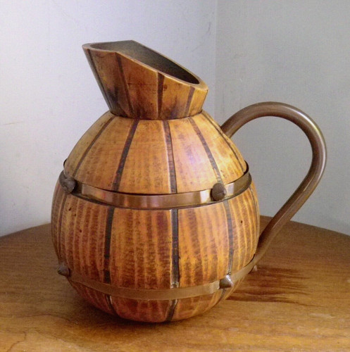 Ancien pichet broc bois - ancien,