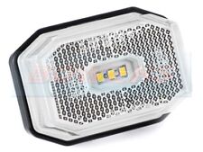 White LED Front Marker Light For Ifor Williams Brian James Trailer As Aspock