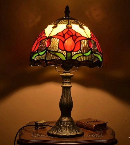 Lampe style tiffany artisanale - style,