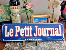 Plaque émaillée bombee LE