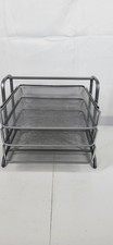 IKEA Pull Out 3 Tier Document File Organizer Rack Desk Letter Tray Mesh Metal