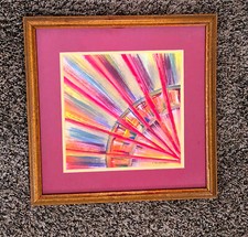 Vaisseau Artwork Glass Framed Rene Carcan