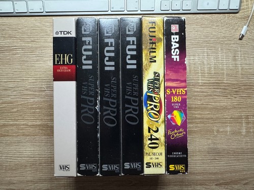 Fuji basf vhs cassettes - fuji/basf, s-vhs