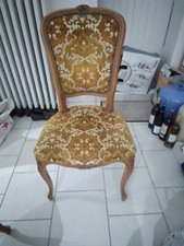 Chaise En Velours En Bois