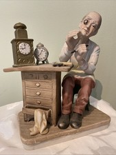 RARE Capodimonte Figurine. This Version Of The Watchmaker Is Hard To Find!!