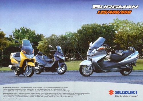 Brochure suzuki burgman - :, 125